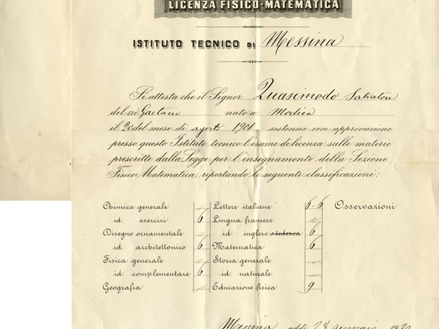 Diploma lstituto Tecnico Jaci